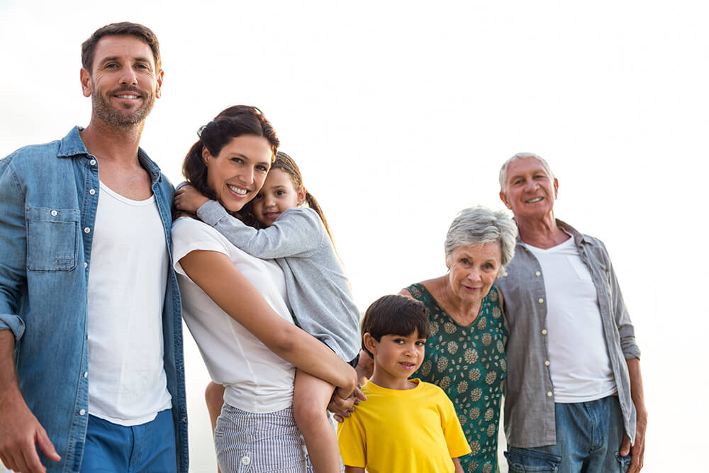 Multi-generational family photo