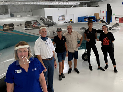 Bill Penney with Piper Aircraft Team